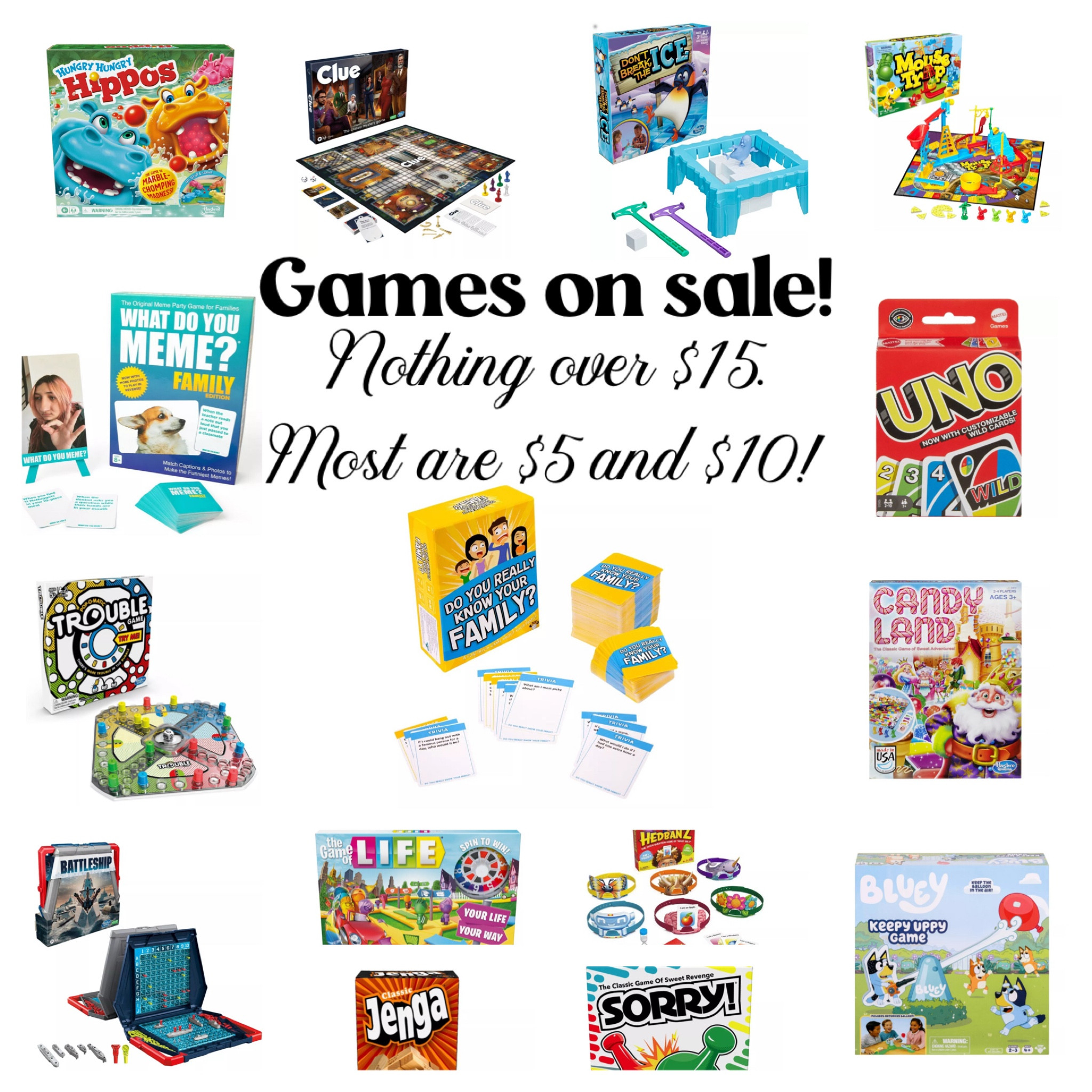 Family games on sale! Most are $5 and $10. Nothing over $15! 

#LTKFamily #LTKSaleAlert #LTKHoliday