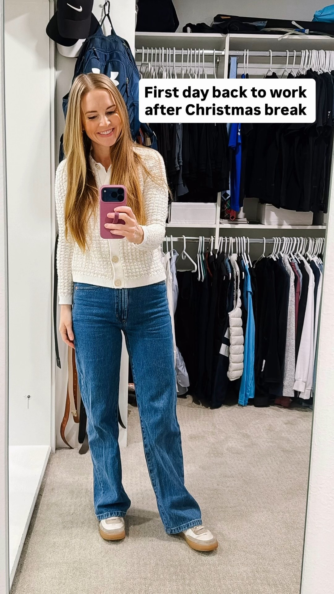 I love a nicer sweater with more casual jeans! 

