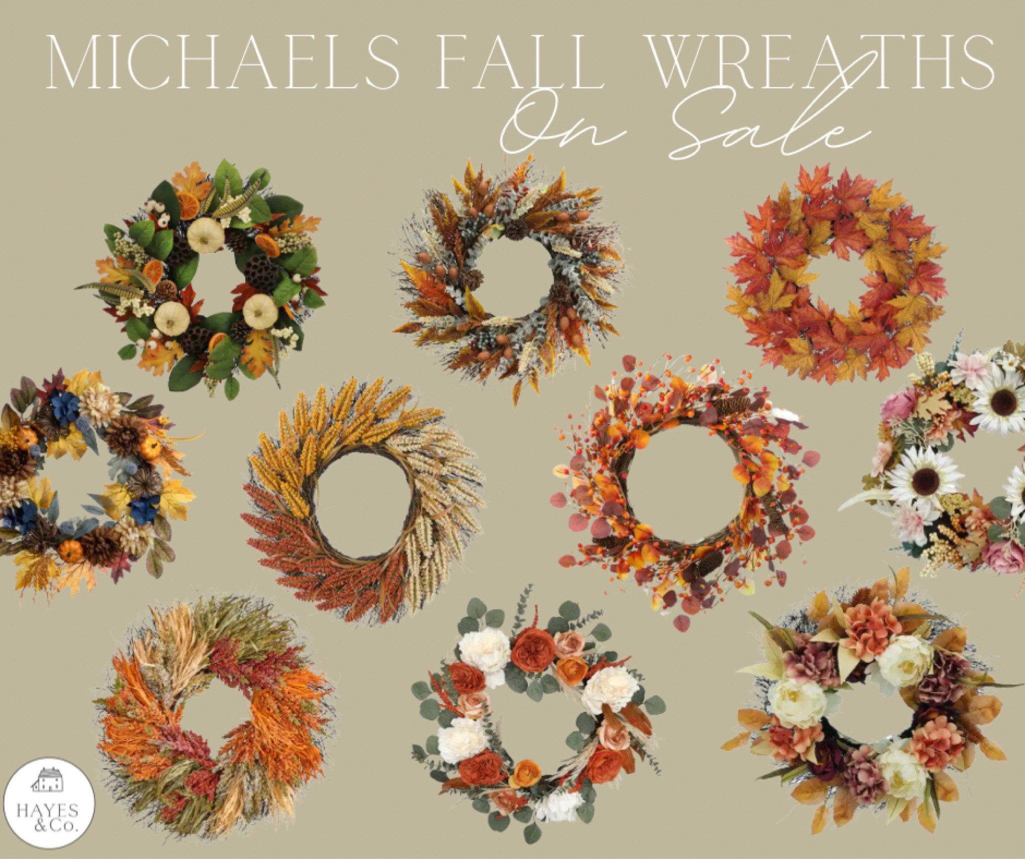 Fall wreaths from Michaels- these babies are on sale this week, 50% off of retail!!!

These wreaths are GORGEOUS 😍

It’s definitely fall decor time and faux florals are the quickest and easiest way to decorate for fall.  

#LTKHalloween #LTKsalealert #LTKhome
