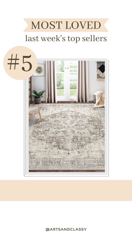 This boho area rug is one of this week’s most loved finds! I found it on Amazon and it’s the perfect addition to my living room. It’s on sale now with an extra coupon at checkout!

#LTKhome #LTKsalealert