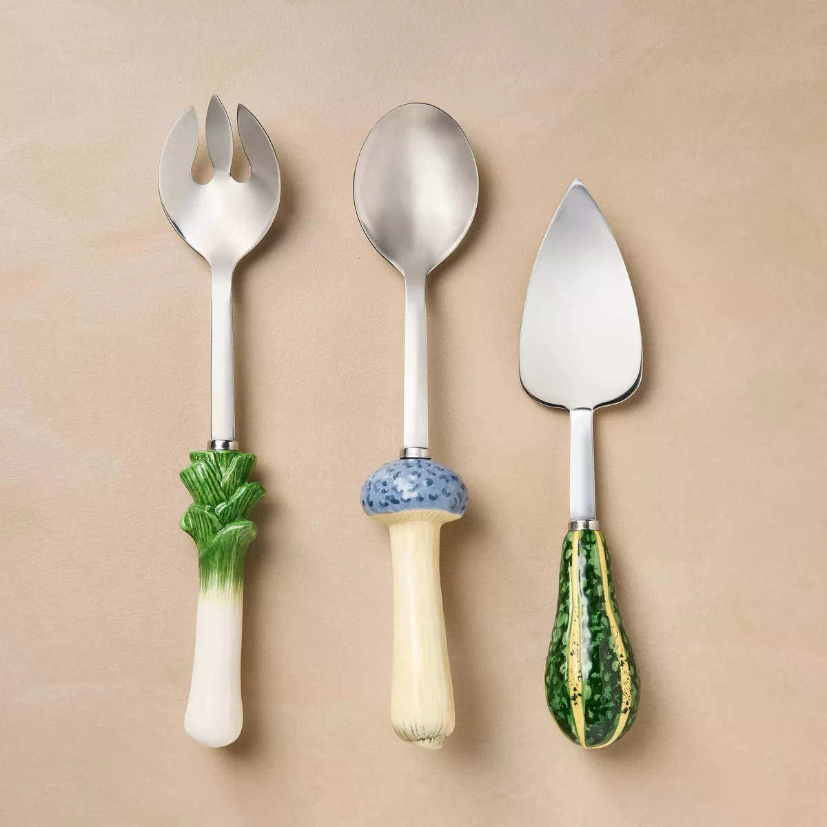 3pc Stoneware Salad Flatware Serving Set - John Derian for Target | Target