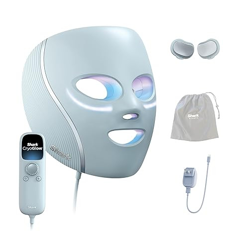 Shark CryoGlow LED Face Mask with Under-Eye Cooling, Anti-Ageing & Blemish Repair, Red & Blue LED... | Amazon (US)