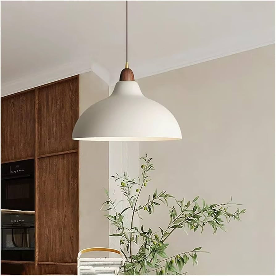 White Hanging Lamp for Dining Table Bedroom Light Fixtures Modern Pendant Light LED Loft Hanging ... | Amazon (US)