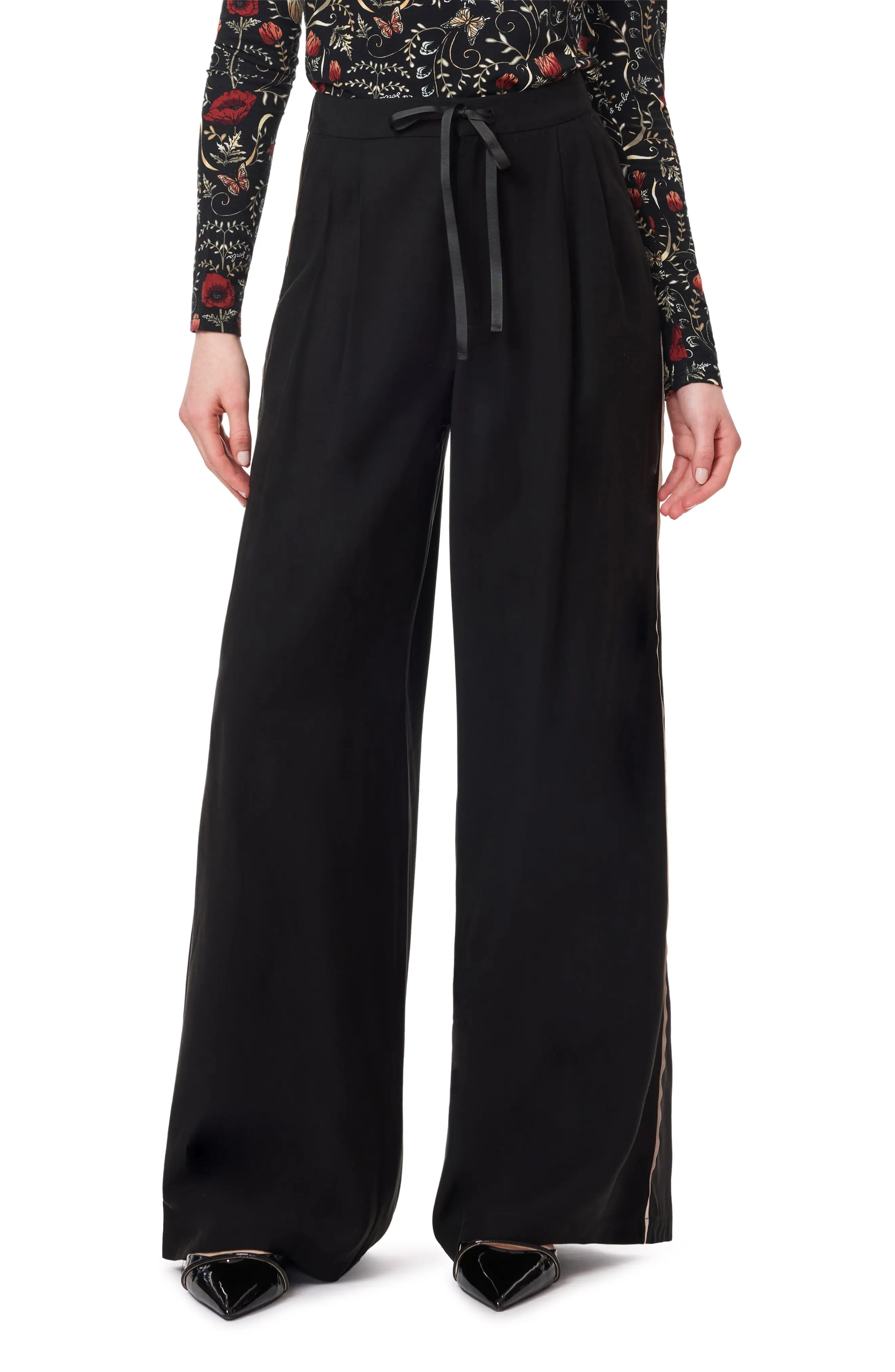 Scotch & Soda Tie Waist Wide Leg Pants (Women) | Nordstromrack | Nordstrom Rack