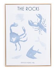 18x24 Blue The Rocks Framed Canvas | TJ Maxx