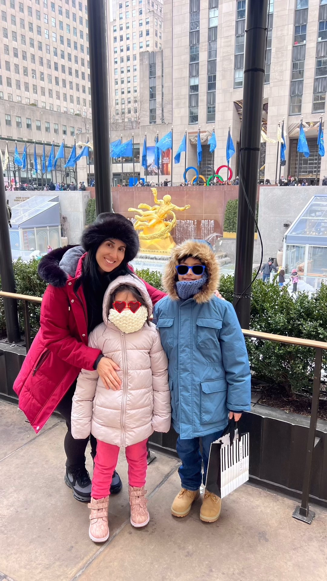 Beautiful day at Rockefeller center. 

#LTKTravel #LTKKids #LTKmomlife