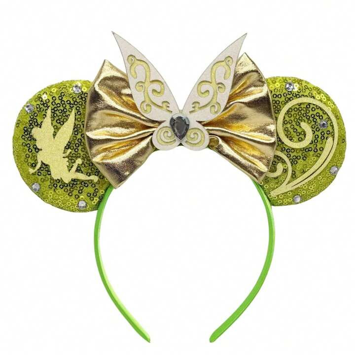POTDEMIEL Green Fairy Sequined Ear Headband, Fairy Wing Decor Hair Accessories, Theme Park Costum... | SHEIN