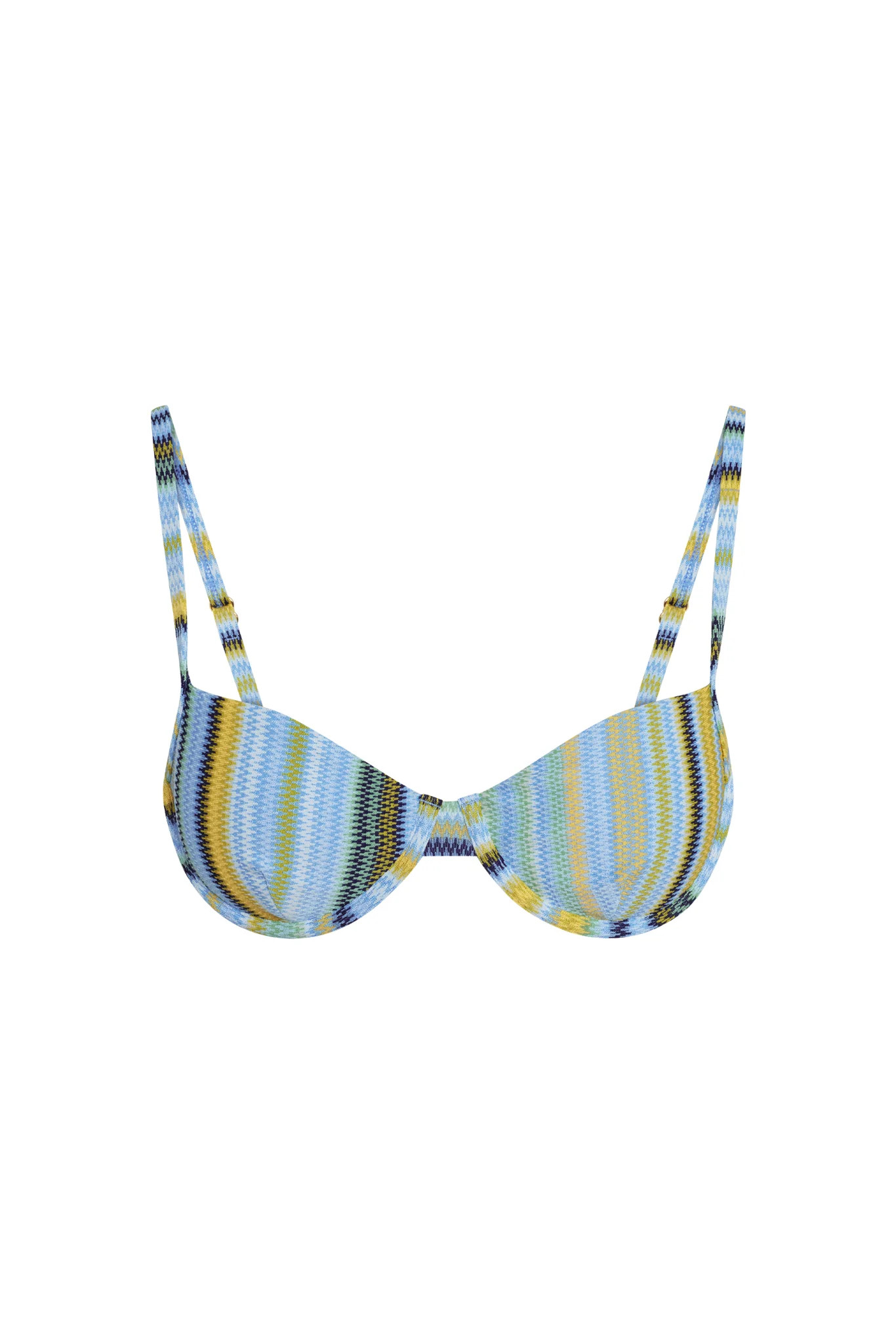 Capri Top - Sardinia Stripe Azure | Monday Swimwear