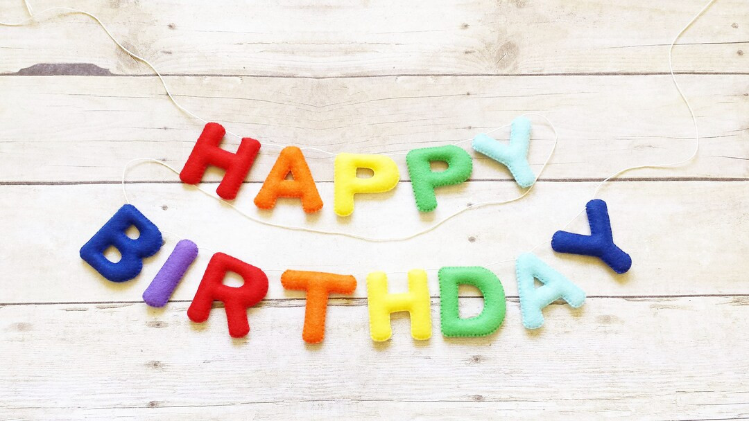 Mini Birthday Banner - Rainbow Banner - Felt Name Banner - Rainbow Nursery - Birthday Party Decor... | Etsy (US)