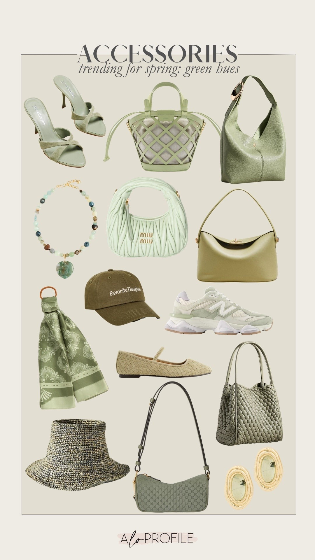 Spring Accessories: Green Hues // spring style, spring fashion, spring bag, spring handbags, spring shoes, accessories for spring, spring colors, spring color trends, spring fashion