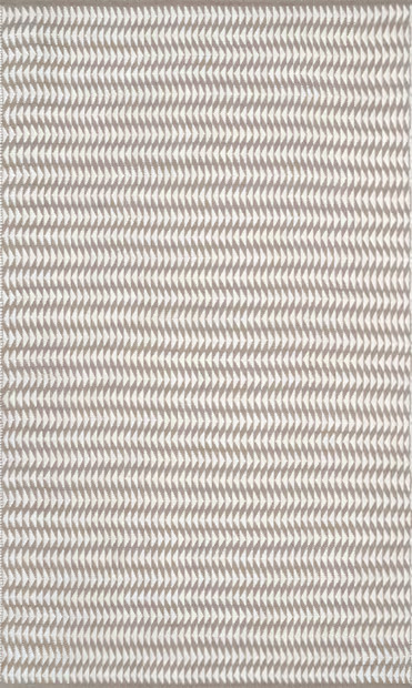 Ivory Striped Indoor/Outdoor 4' x 6' Area Rug | Rugs USA