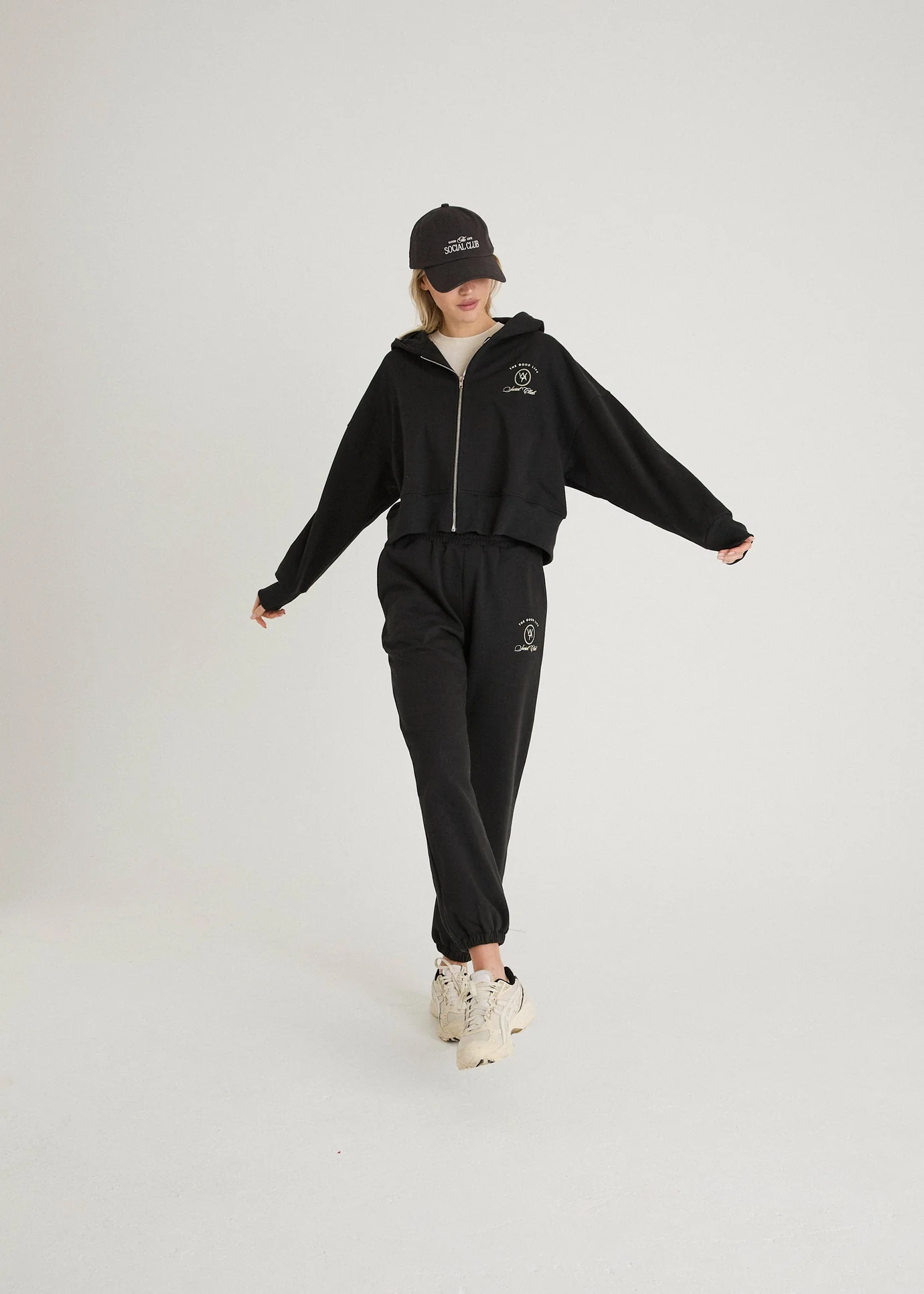 THE SOCIAL CLUB HOODED ZIP UP - COCOA BEAN | WAT The Brand