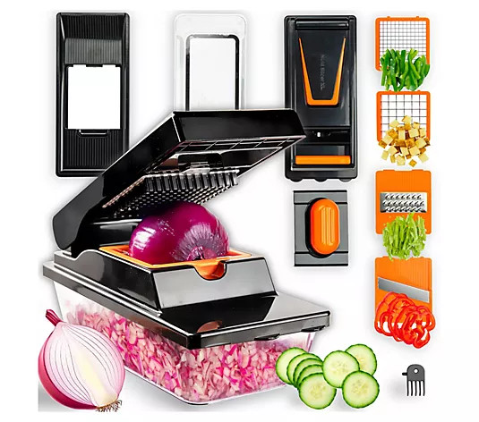 NutriSlicer XL with Mandoline Slicer & Vegetable Chopper - QVC.com | QVC