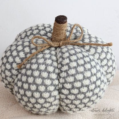 Polka Dot Fabric Pumpkin | Interior Delights