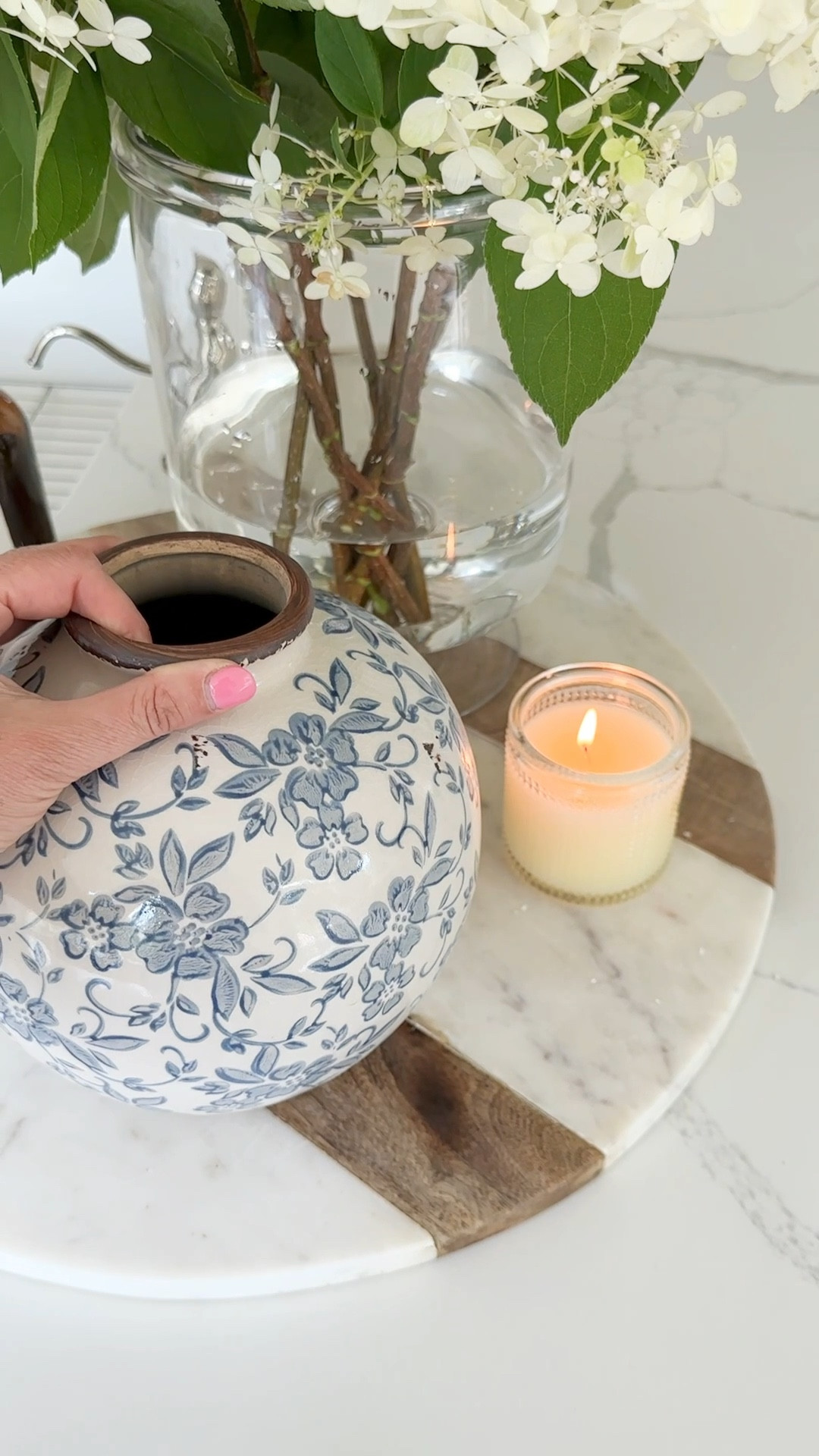Blue and white floral vase from @pepperandvetiver

#LTKstyletip #LTKFind #LTKhome