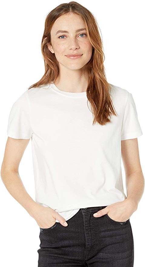 The Drop Women's Courtney Short-Sleeve Tiny Crew Neck Jersey T-Shirt | Amazon (US)