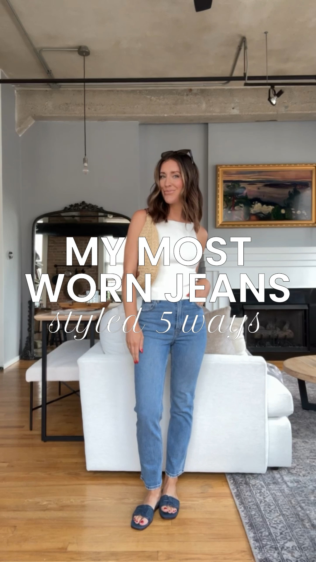 My most worn Abercrombie denim styled 5 ways!! Outfit ideas with denim. 

The curve love high raise ankle straight denim are my best sellers and fit TTS. Abercrombie sale: get $50 off $150+ or $20 off $100+ 

#LTKSaleAlert #LTKStyleTip