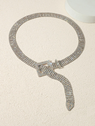 EMERY ROSE Rhinestone Decor Belt | SHEIN