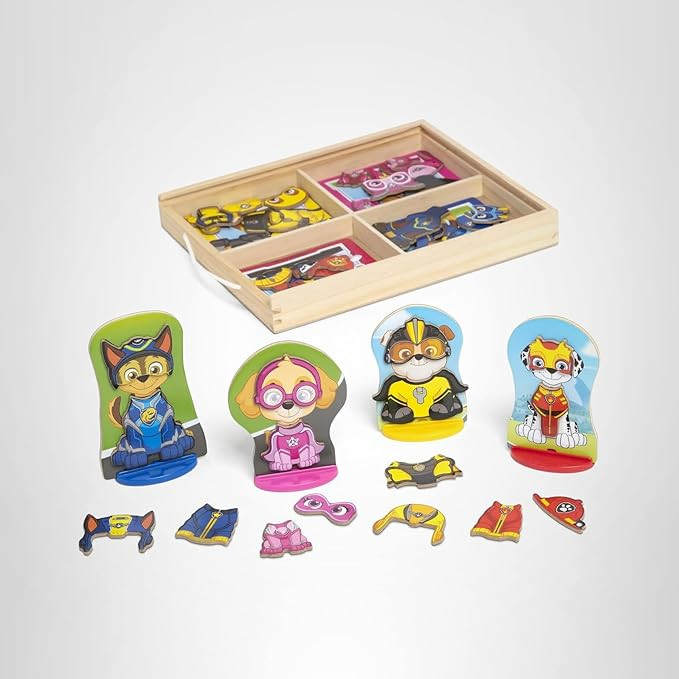 Melissa & Doug PAW Patrol Wooden Magnetic Pretend Play (64 Pieces) | Amazon (US)