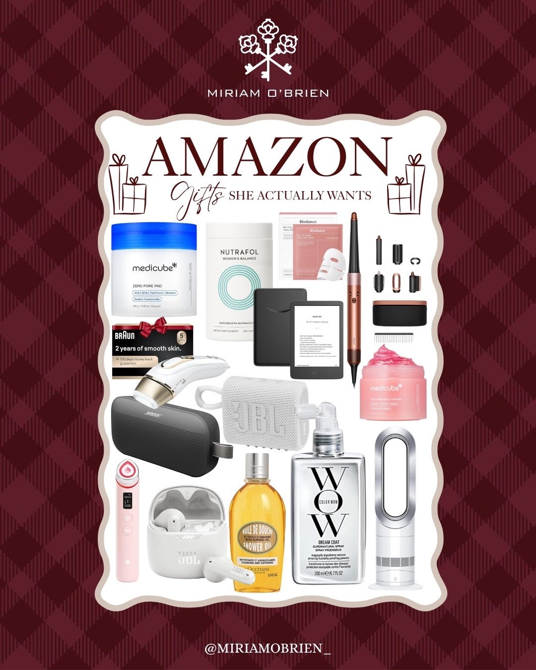 Type “gift” for links!! I am so excited to be partnering with @amazon and sharing my top 10 gift ideas she ACTUALLY wants! #ad #founditonamazon #winterfavorites2025

I included some of my viral favorites like the Dyson airwrap, the Medicube booster pro (as well as some of their most popular products!). I also included an amazing variety of stocking stuffers for every female in your family! My personal favorite is this at home laser hair removal gadget that I know she’s going to love! 

gift ideas
amazon gifts
viral gifts
holiday gifts
amazon influencer
winter favorites
luxury look for less

#LTKGiftGuide #LTKOver40 #LTKHoliday