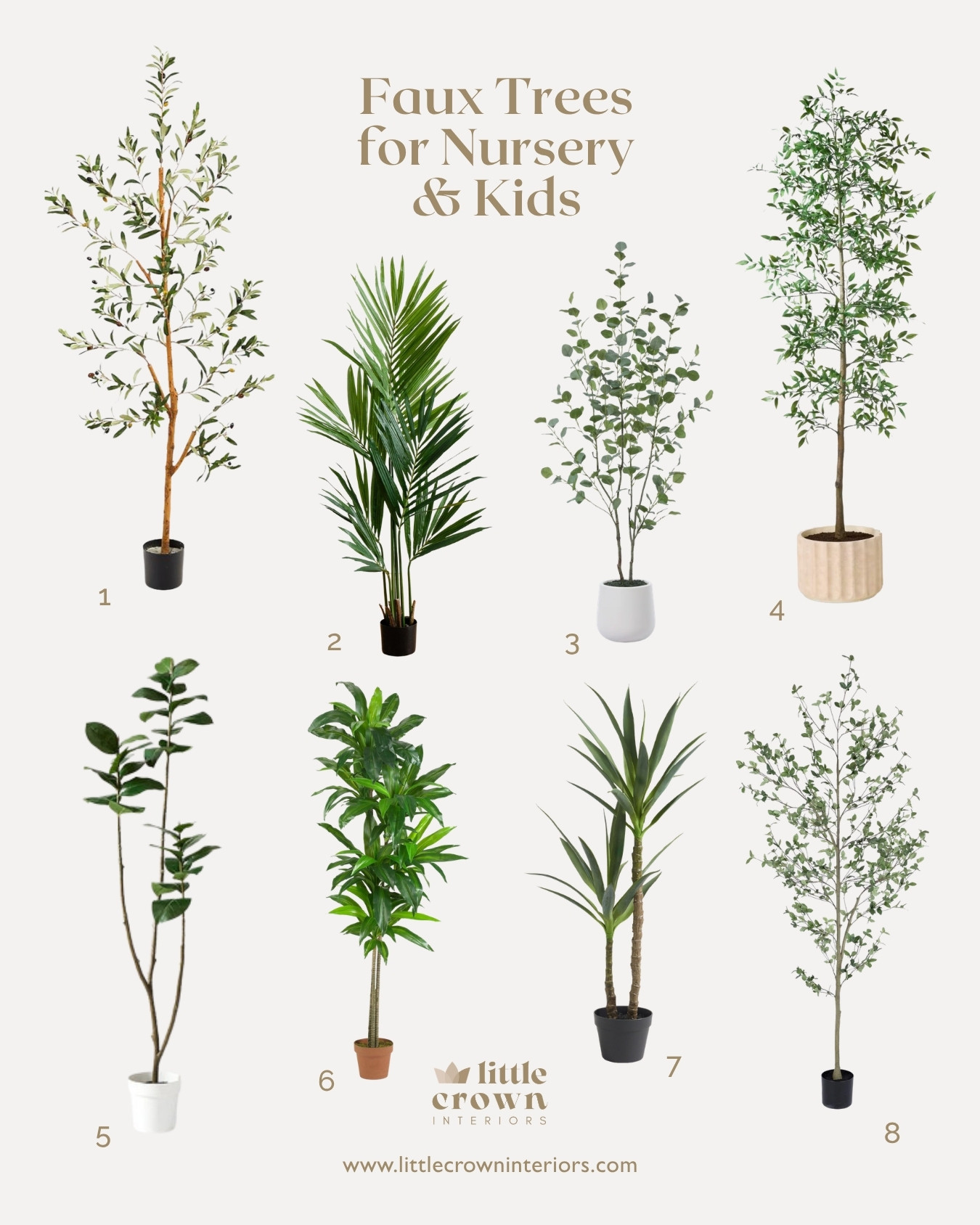 The secret to making any space feel cozy and complete is greenery. I use faux trees in almost every single space design.

Why faux? Because they are much safer for children and pets, last forever, don't die from lack of light, and can easily be moved around the home. However, some faux trees and plants are better than others!

Read my full guide on the best faux trees and plants, along with lots of tips on how to choose, which ones are the most realistic, where to place them, and how to keep things safe for your family.

#LTKHome #LTKBaby #LTKKids