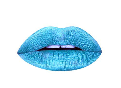 Aromi Bright Blue Metallic Liquid Lipstick | Sparkly Sky Lip Color with Shimmery Finish, Vegan Ma... | Amazon (US)
