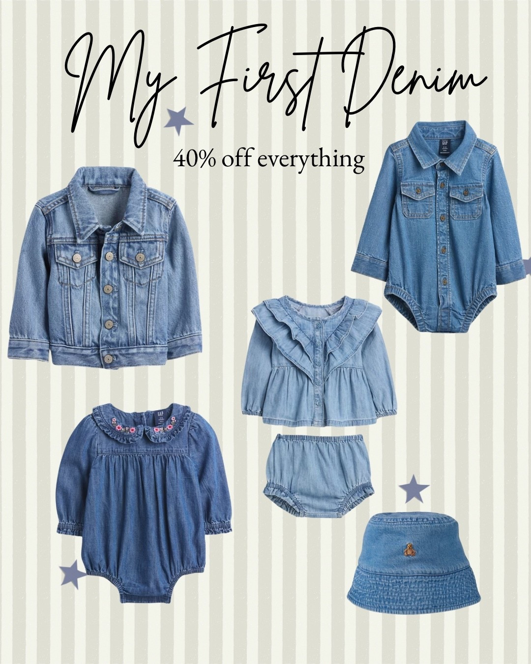 I love denim on babies! 40% off everything at gap right now. I just bought Evie her first denim jacket!


Texas baby, denim, baby and toddler, sale 

#LTKSaleAlert #LTKKids #LTKBaby