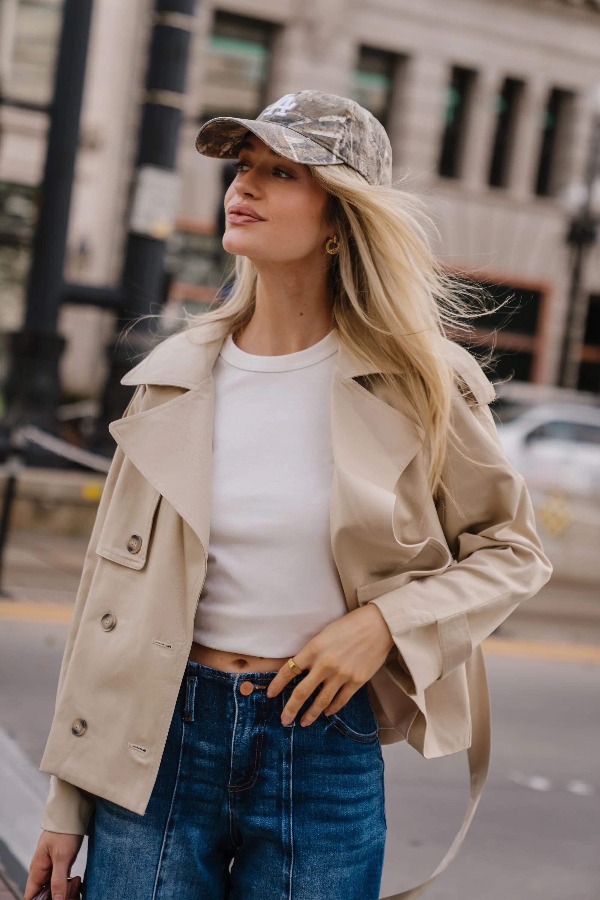 Presley Cropped Trench Coat | Böhme US