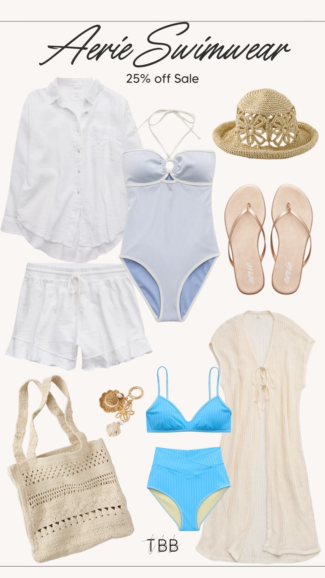 Aerie’s 25% off swimwear sale has me dreaming of beach days 🩵 Loving these coastal-inspired pieces, from the bright blue swimwear to the woven accessories.

#LTKSwim #LTKSaleAlert #LTKTravel