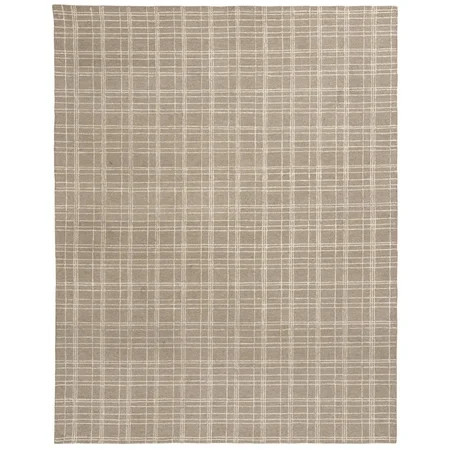 Better Homes & Gardens Beige Plaid Wool Indoor Area Rug, 5x7 | Walmart (US)