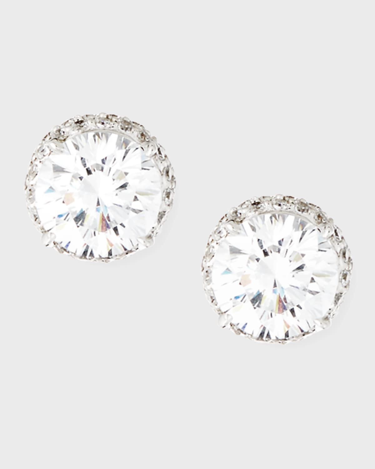 Pave CZ Crystal Stud Earrings | Neiman Marcus