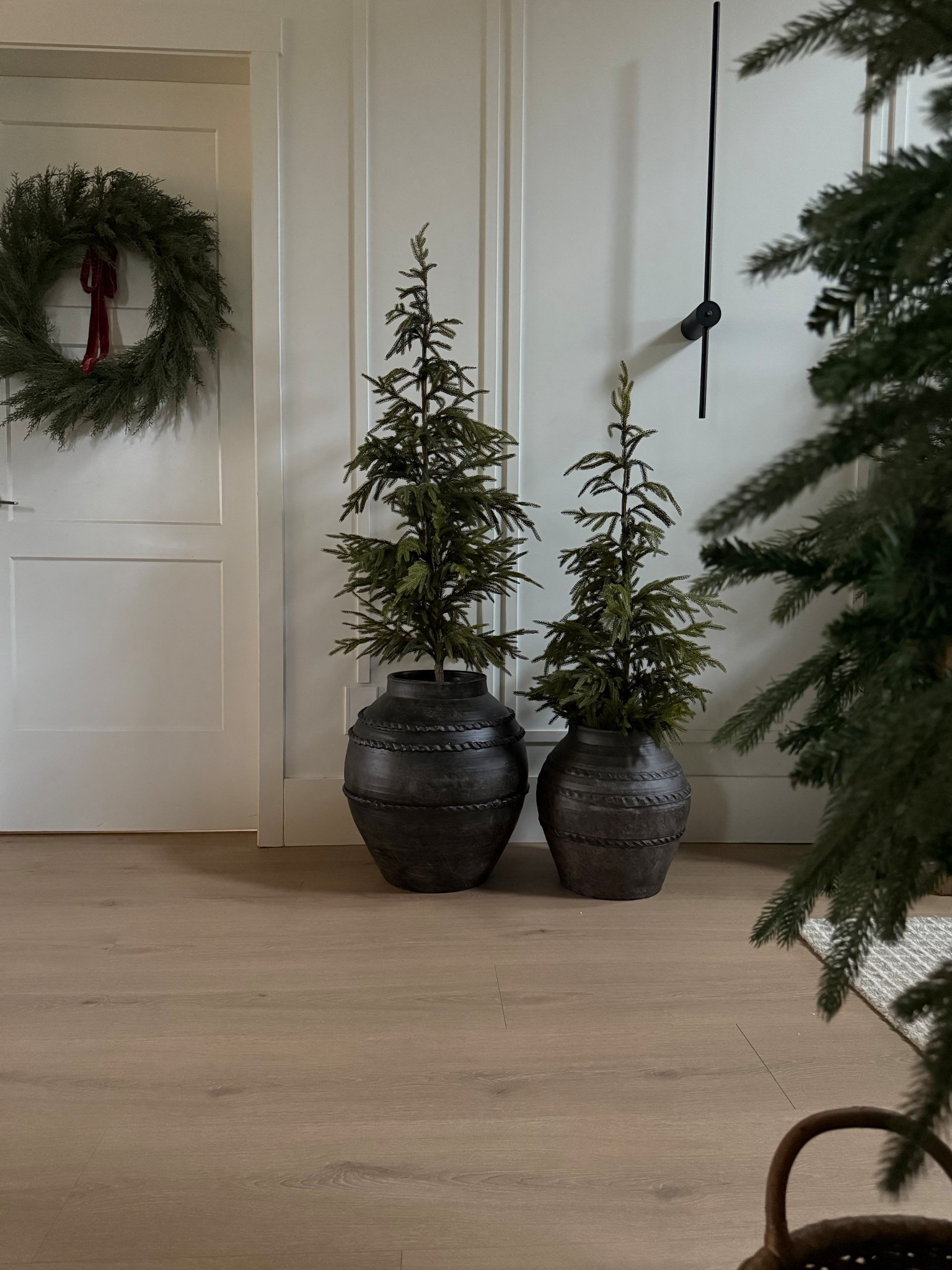 Trees in planters.. just love this look! 
Gorgeous oversized ceramic vases are on sale right now.. these make a beautiful statement✨
Christmas decor 
Holiday home 

#LTKHoliday #LTKHome #LTKSaleAlert