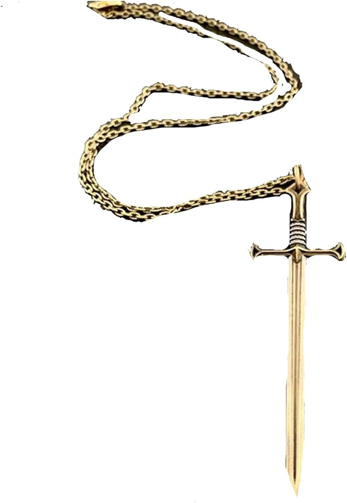 Dcfywl731 Sword Necklace for Men Gothic Cross Pendant Necklace Punk Long Chain Necklace Jewelry B... | Amazon (US)