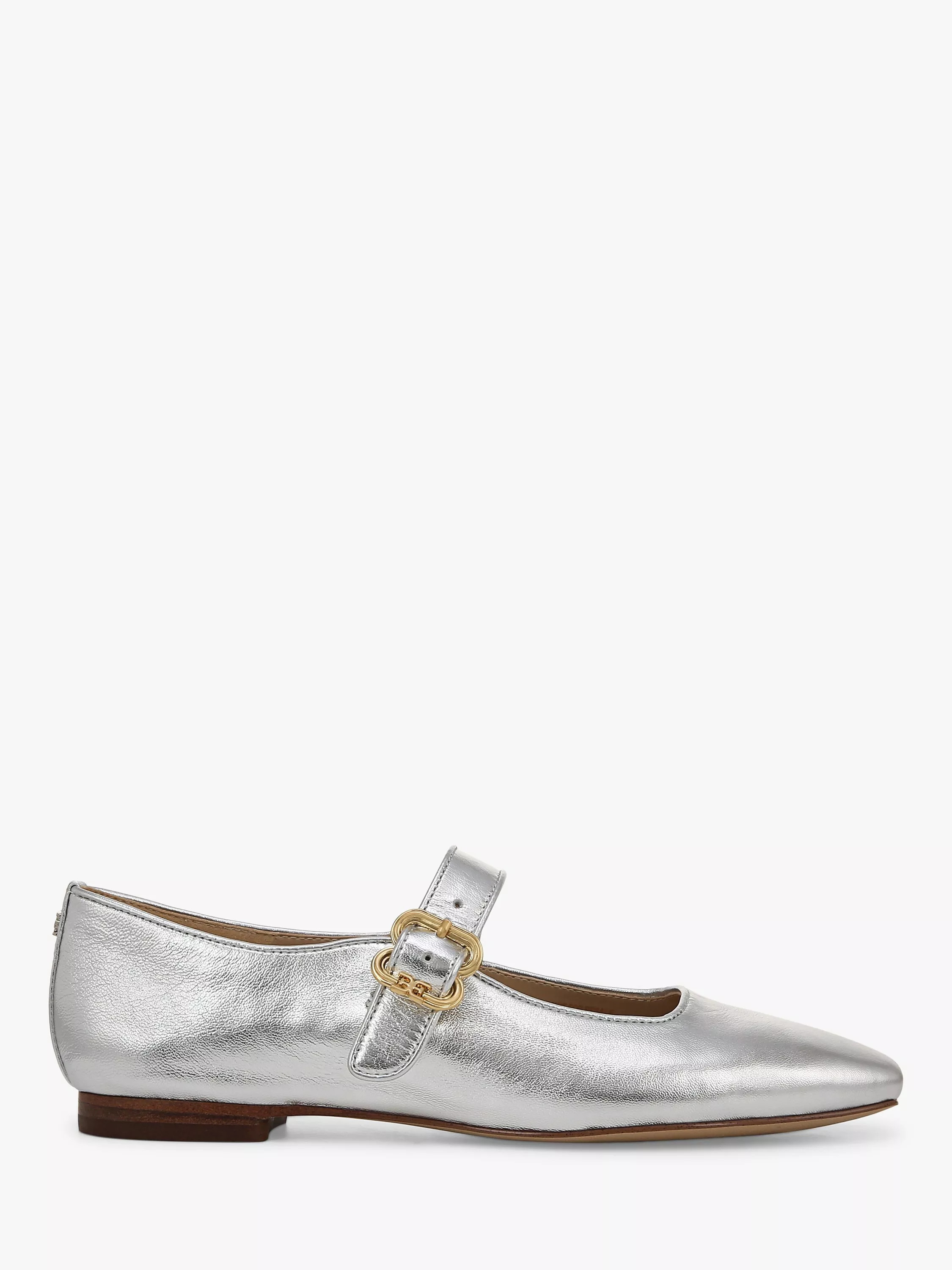 Sam Edelman Michaela Metallic Leather Mary Janes | John Lewis (UK)