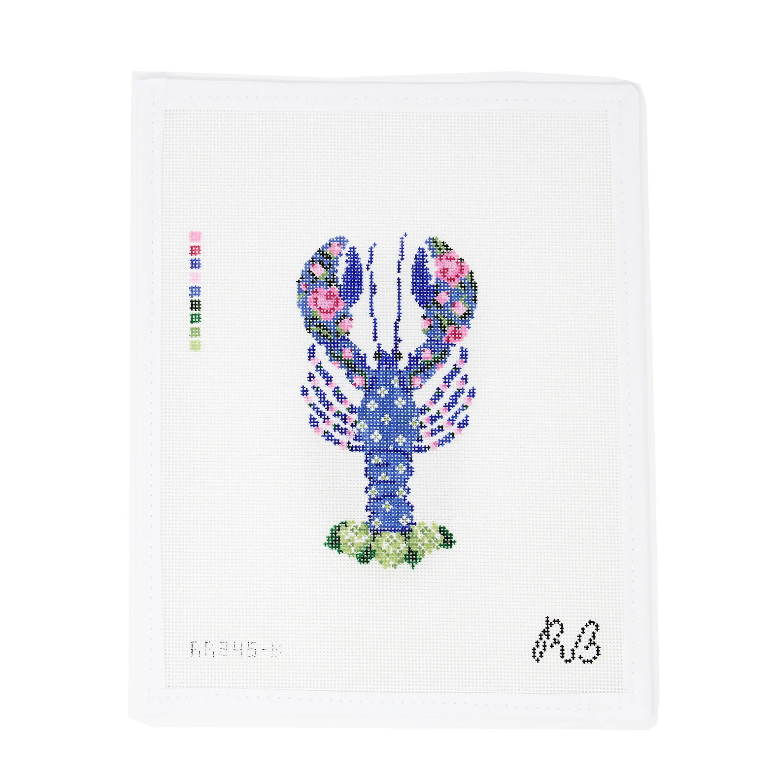 Lucy the Lobster - Blue | Greystone Needlepoint