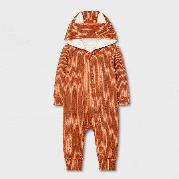 Baby Boys' Fox Romper - Cat & Jack™ Rust | Target