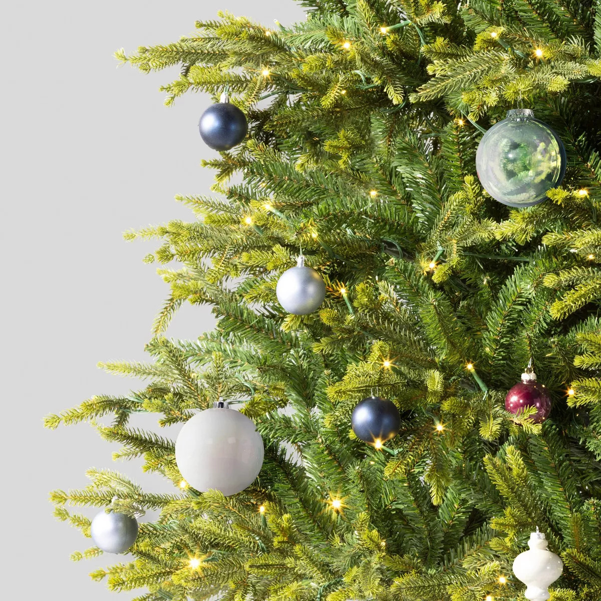 4ct 150mm Christmas Ornament Set Iridescent White/Clear - Wondershop™ | Target