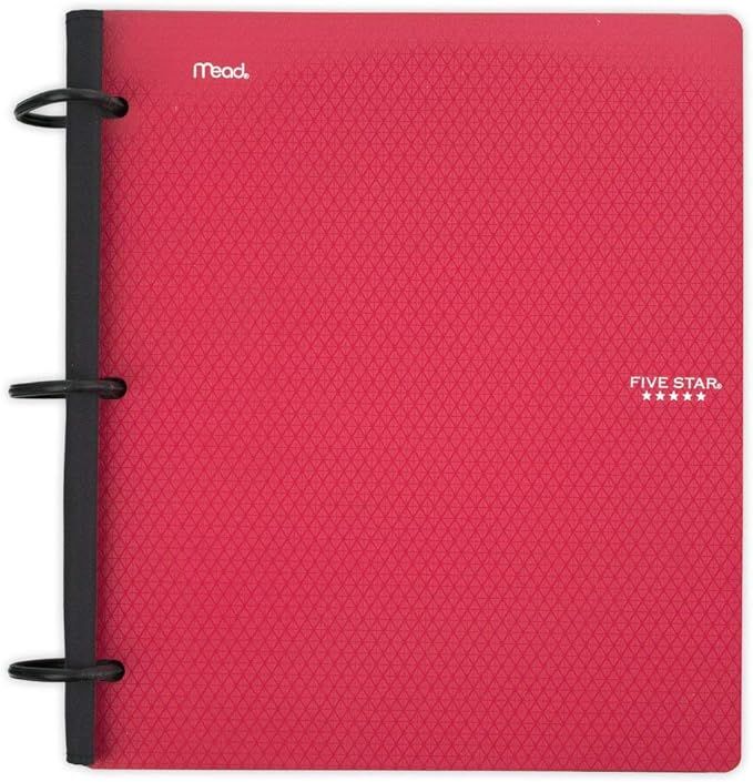 Five Star Flex Hybrid NoteBinder, 1 Inch Binder, Notebook and Binder All-in-One, Red (29328AB2) | Amazon (US)