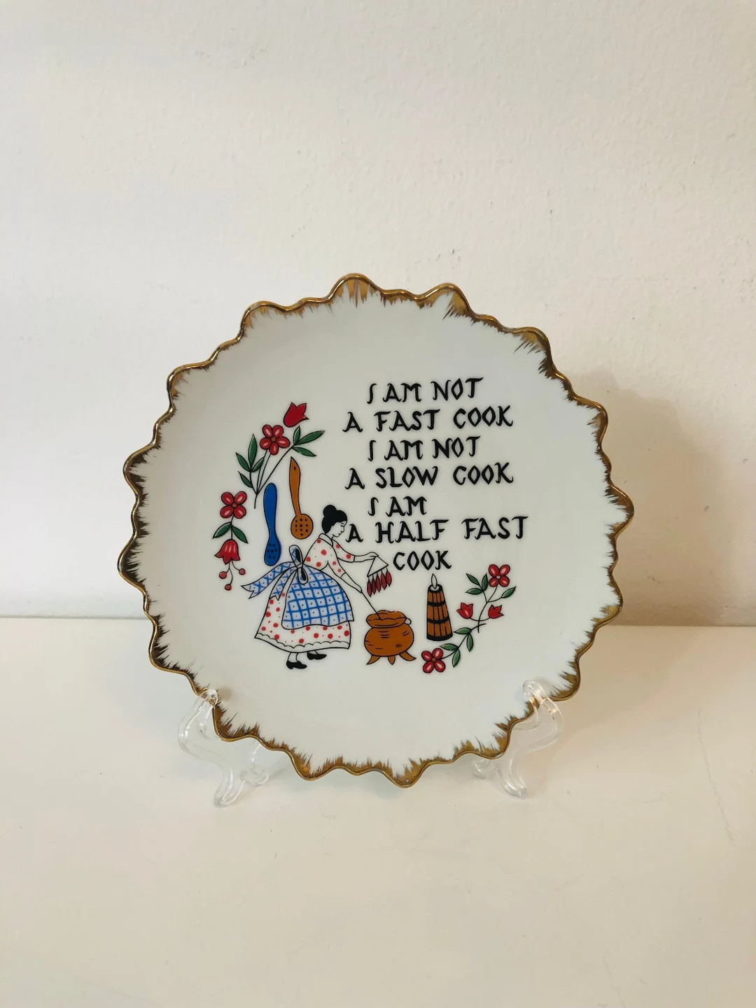 Vintage Kitchen Funny Saying Cook Collectors Plate - Etsy | Etsy (US)