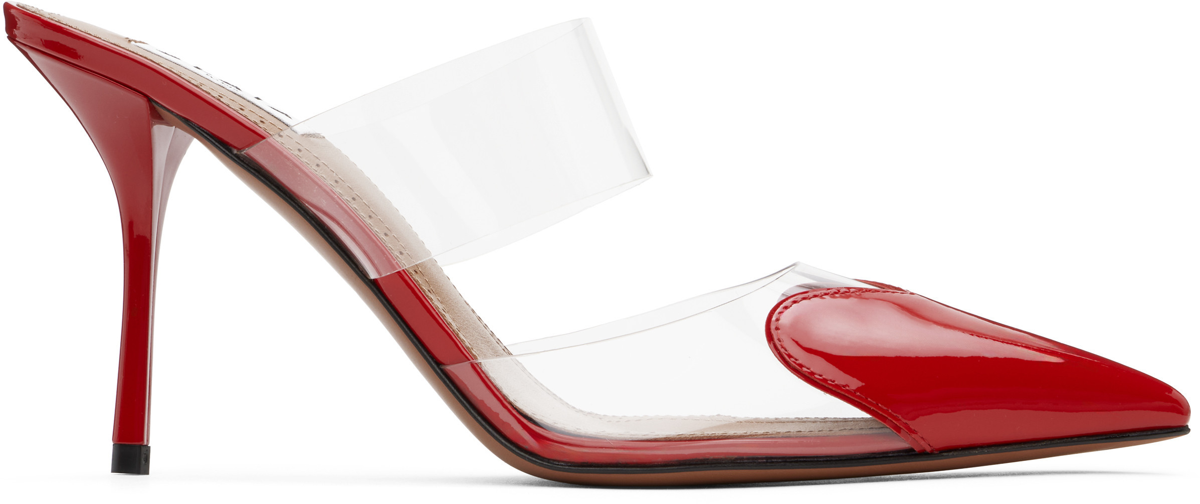 ALAÏA Red Le Coeur Mules | SSENSE