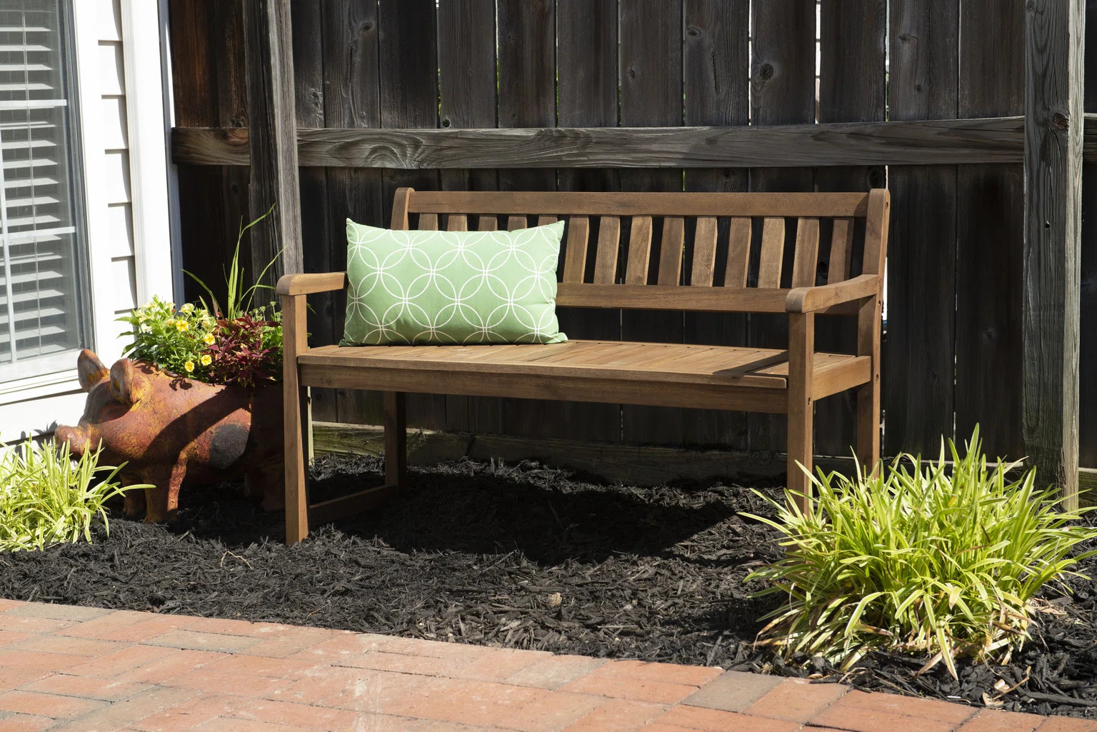 Glyndon Wooden Acacia Garden Bench | Wayfair North America