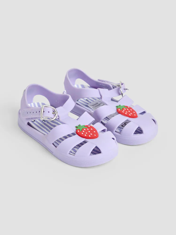 JoJo Maman Bébé Lilac Jelly Sandals | Next US