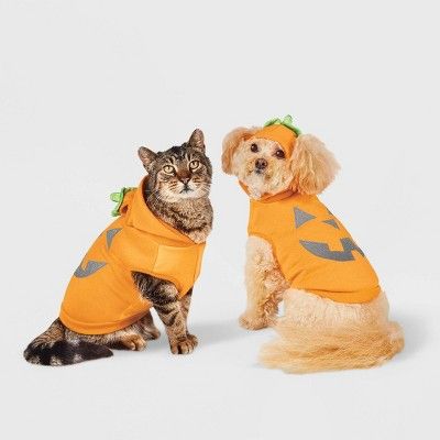 Reflective Jack-o'-lantern Pumpkin Hoodie Dog and Cat Costume - Hyde & EEK! Boutique™ | Target