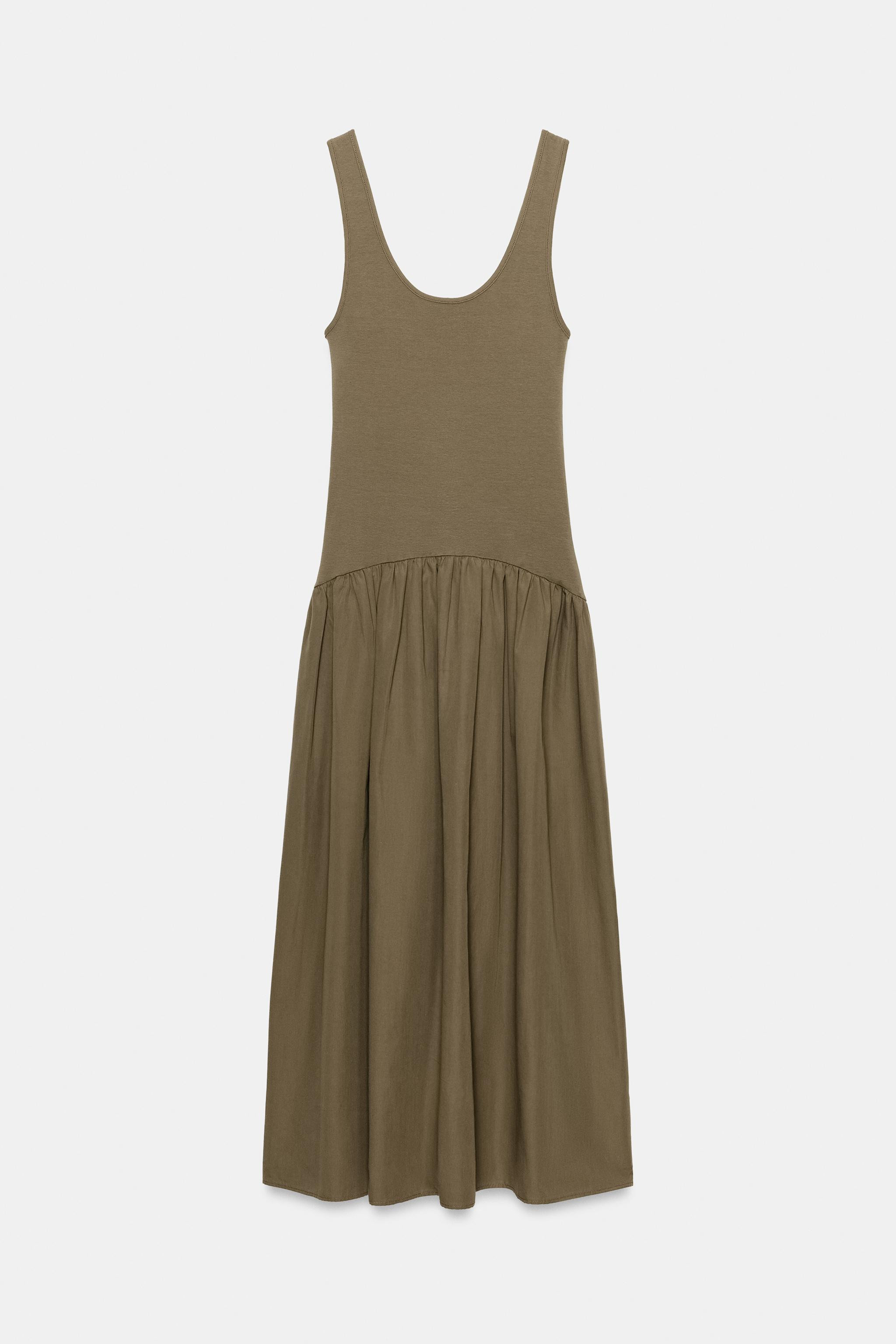 CONTRAST STRAPPY DRESS | Zara UK