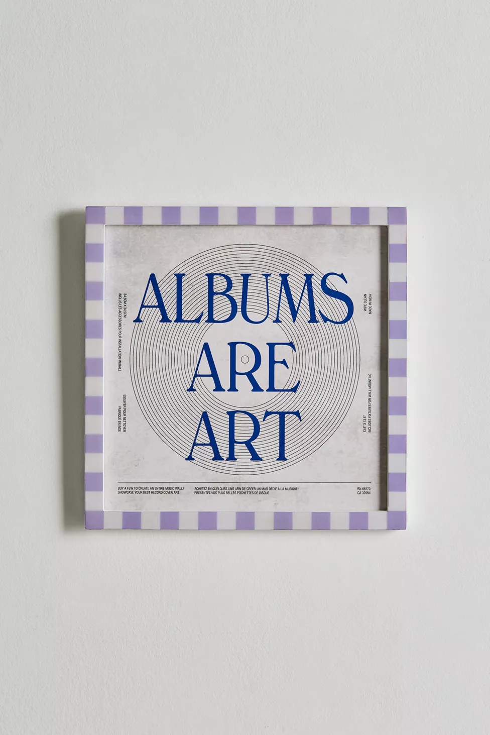 Checkered 12-Inch Vinyl Album Frame | Urban Outfitters (US and RoW)