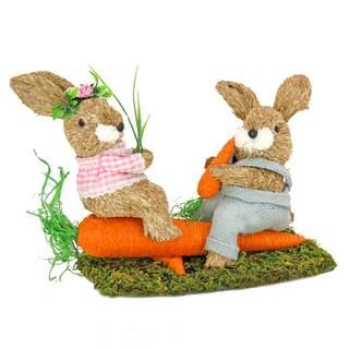14" Easter Bunnies on Carrot Seesaw Tabletop Accent | Easter Tabletop Decor | Michaels | Michaels Stores