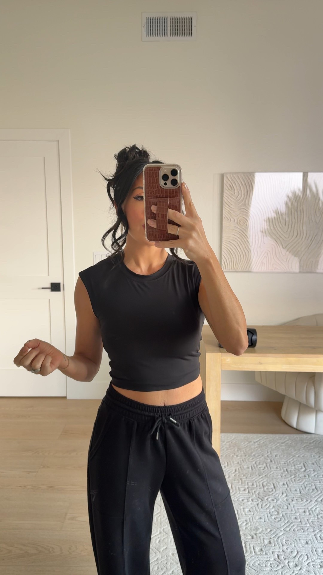 Active top from Amazon! I am in a size small. Love the open back. Wearing Walmart joggers size XS 

Active 
Lounge 


#LTKootd #LTKgrwm #LTKdayinmylife