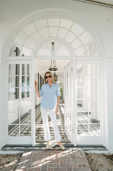 Bell Canvas Pant - White | Julia Amory