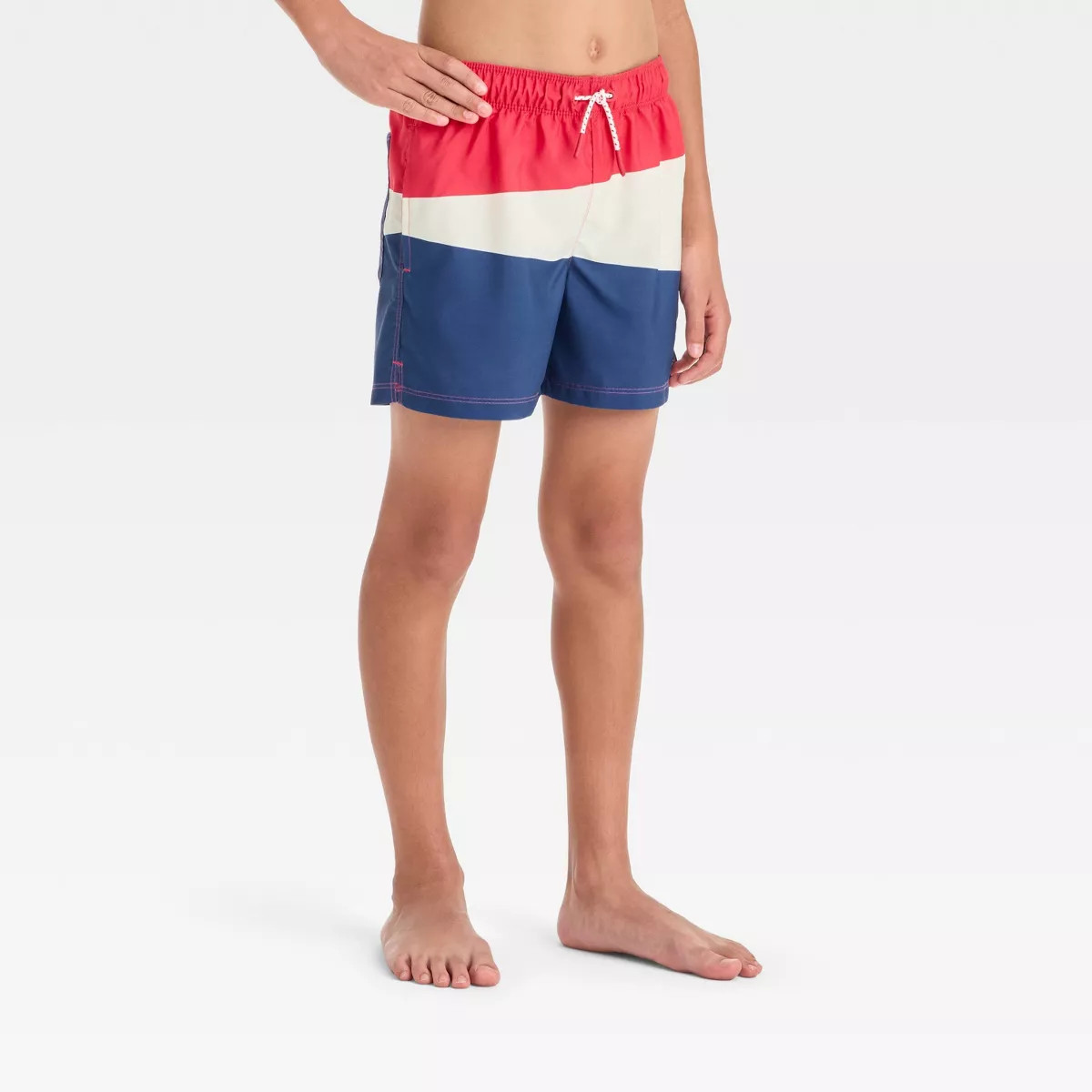 Boys' Americana Colorblock Swim Trunks - art class™ | Target