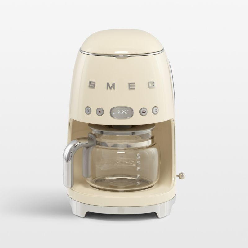 SMEG Cream Retro Drip Coffee Maker + Reviews | Crate & Barrel | Crate & Barrel